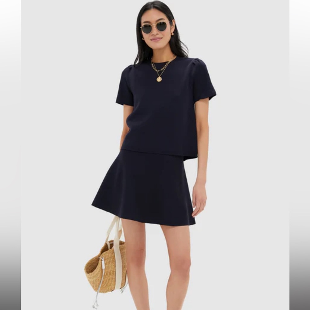 Tuckernuck Navy Knit Miley Skirt